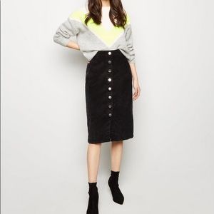 & Other Stories Suede MIDI Skirt, Sz 10